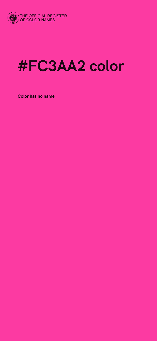 #FC3AA2 color image