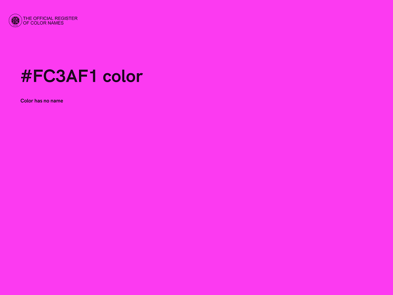 #FC3AF1 color image