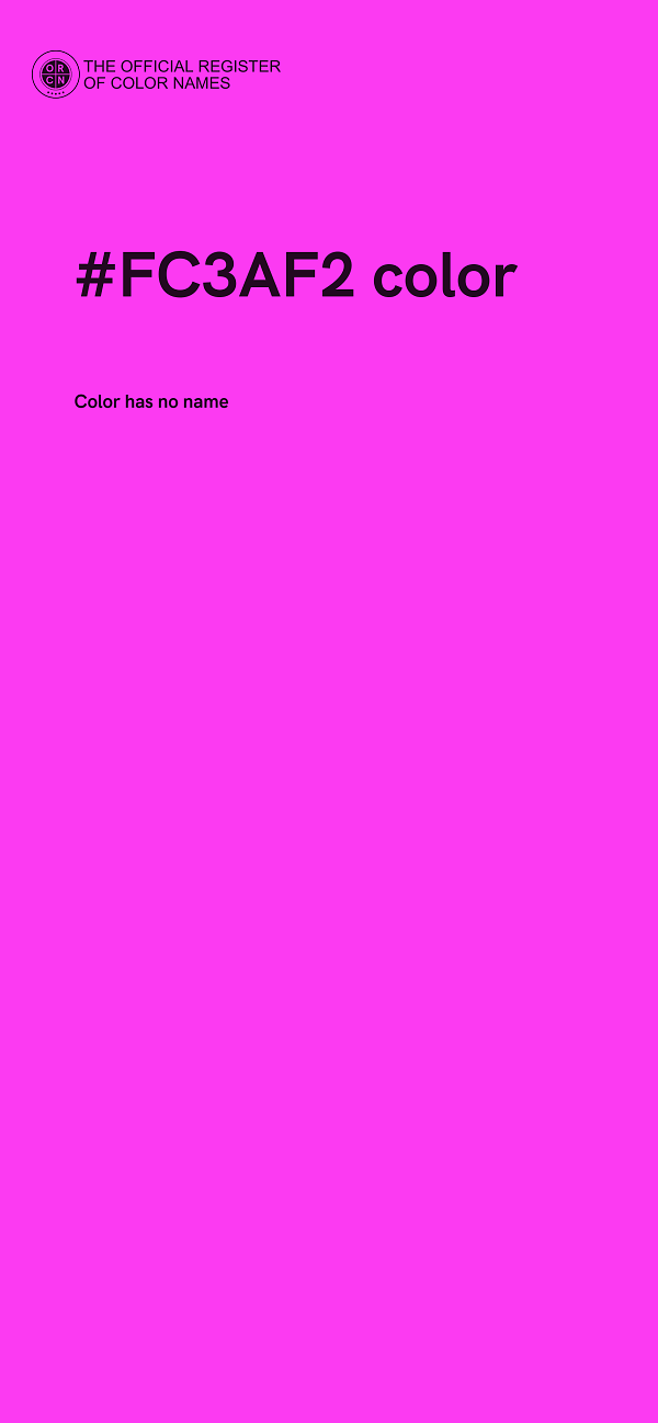 #FC3AF2 color image