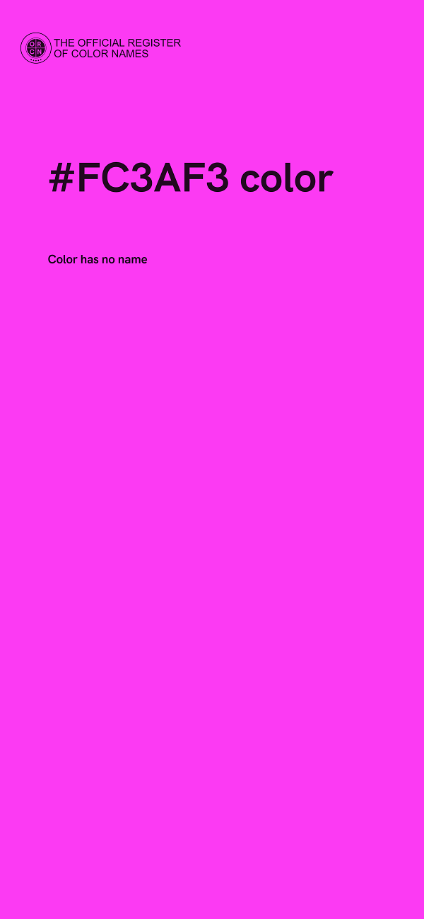 #FC3AF3 color image