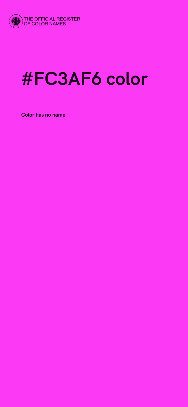 #FC3AF6 color image