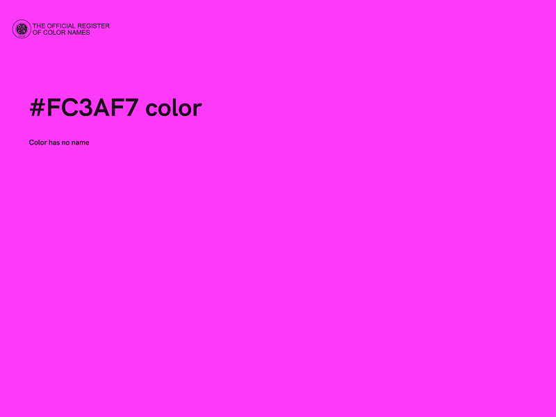 #FC3AF7 color image