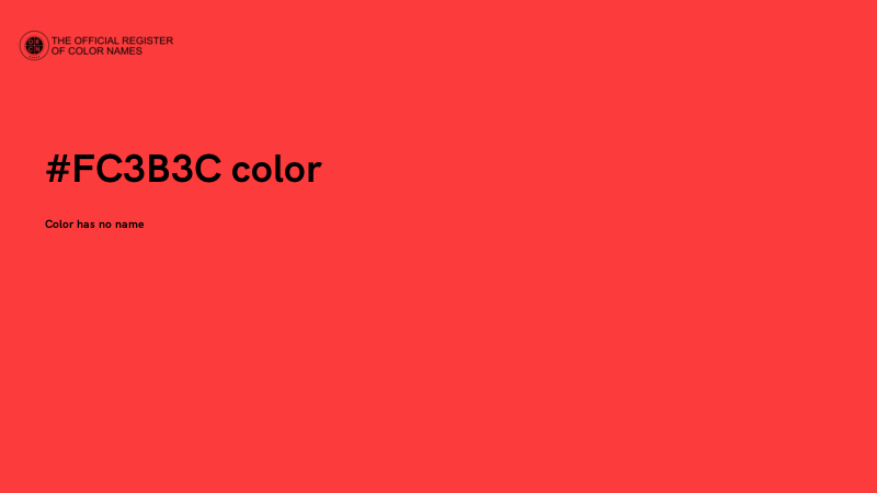 #FC3B3C color image