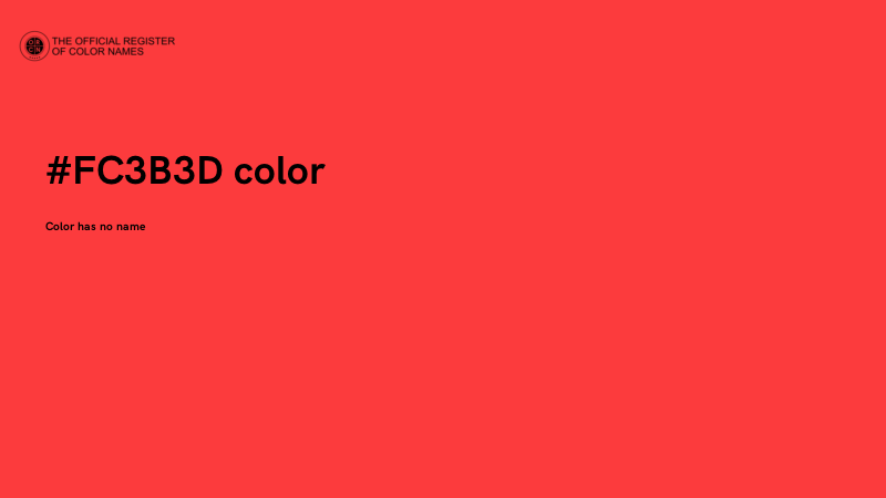 #FC3B3D color image