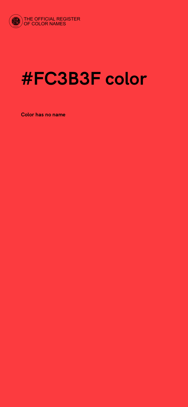 #FC3B3F color image
