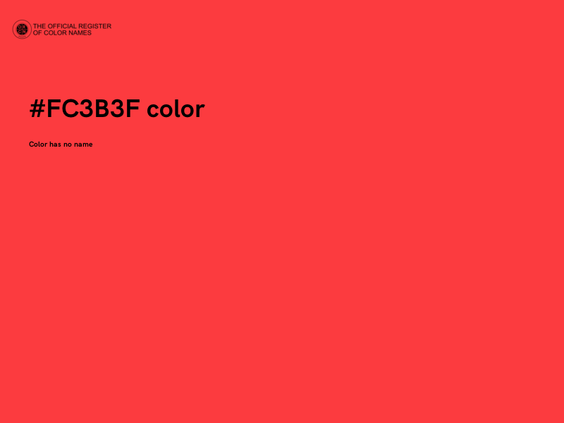 #FC3B3F color image