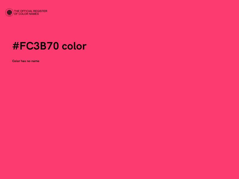 #FC3B70 color image