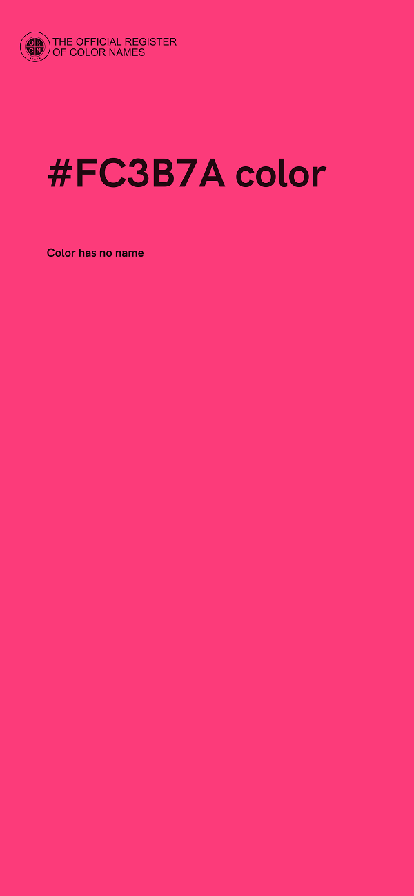 #FC3B7A color image