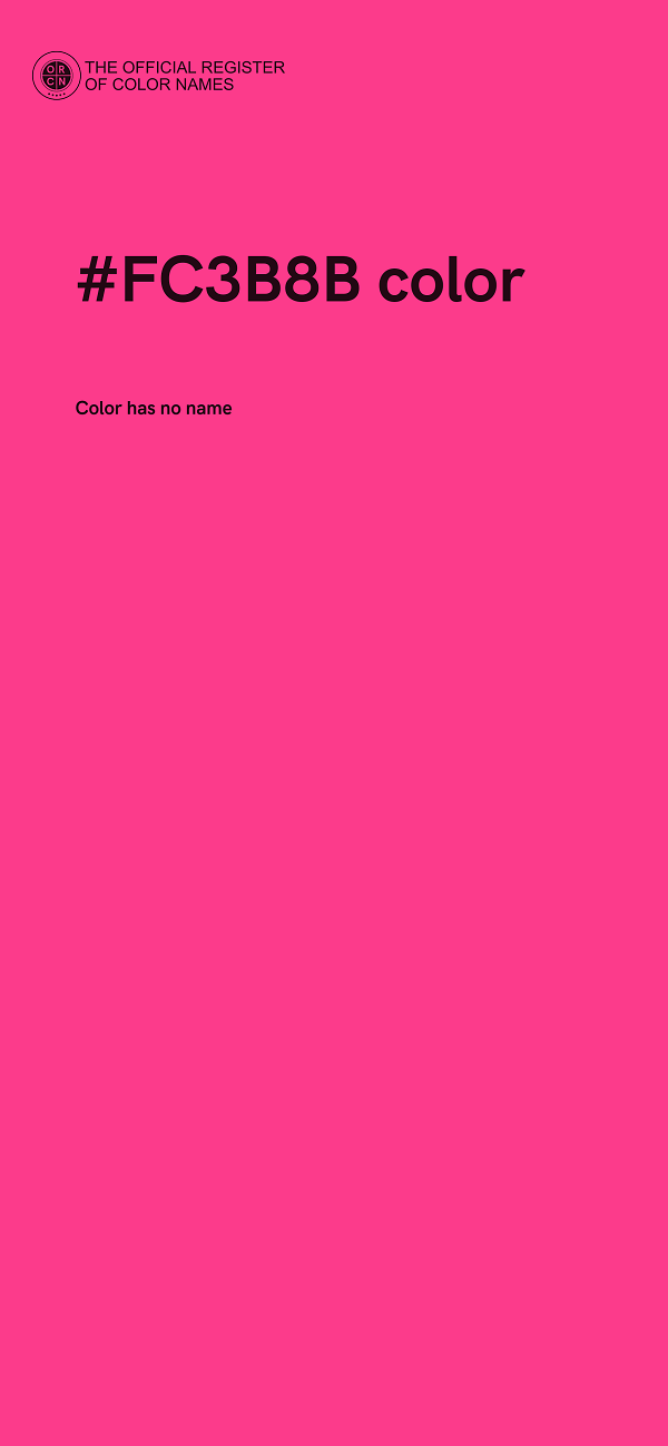 #FC3B8B color image