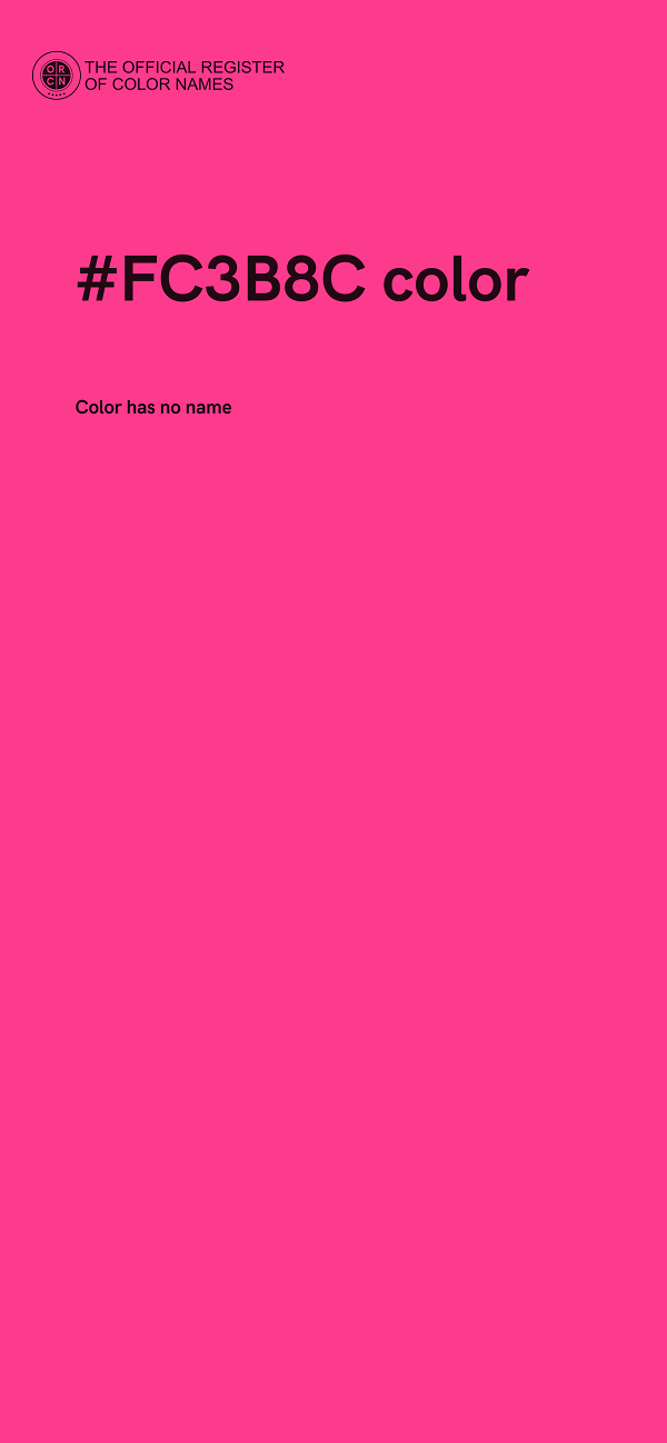 #FC3B8C color image