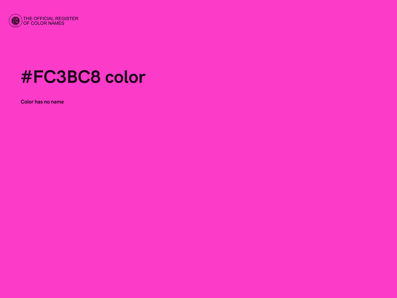 #FC3BC8 color image