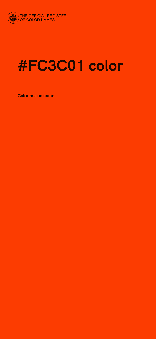 #FC3C01 color image