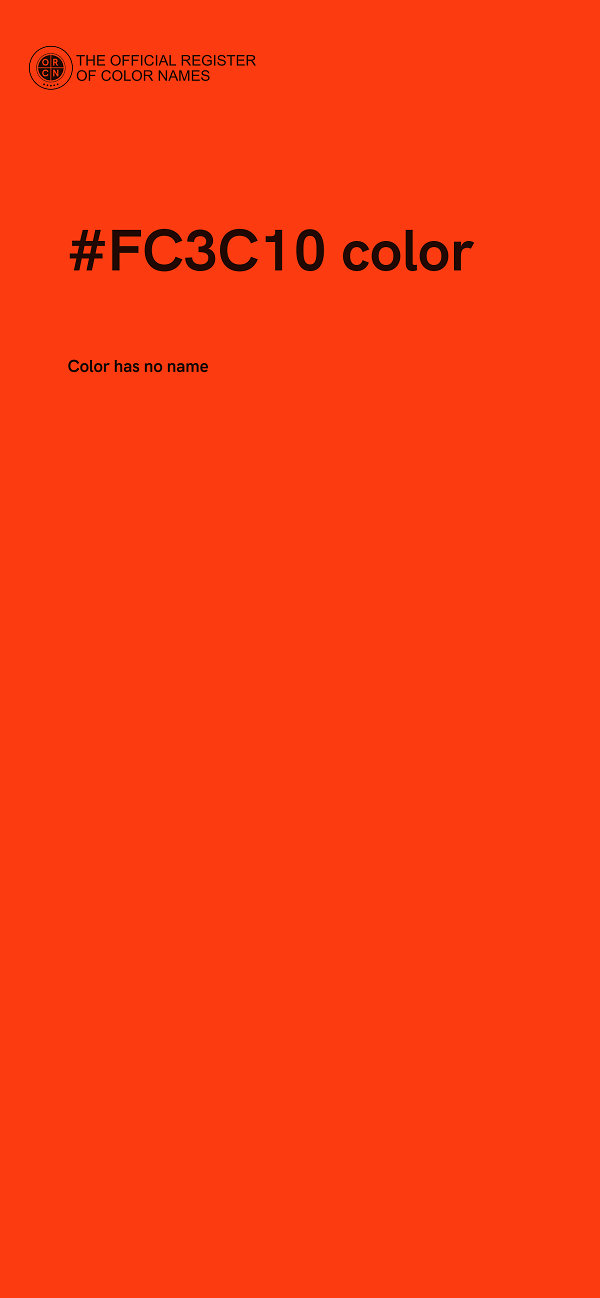 #FC3C10 color image