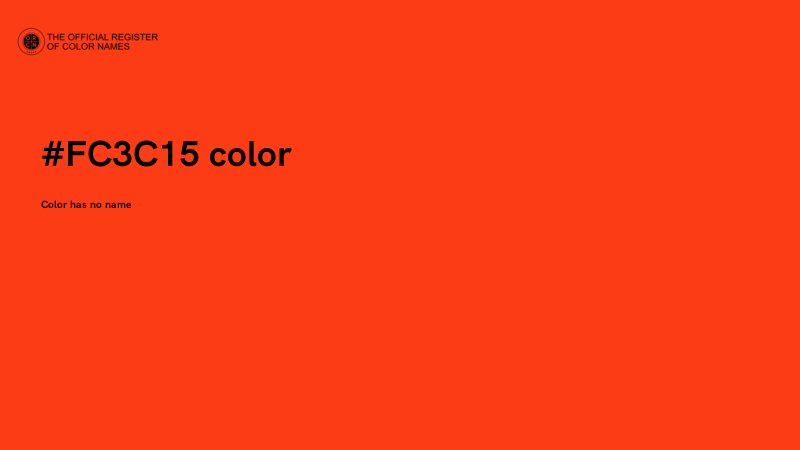 #FC3C15 color image