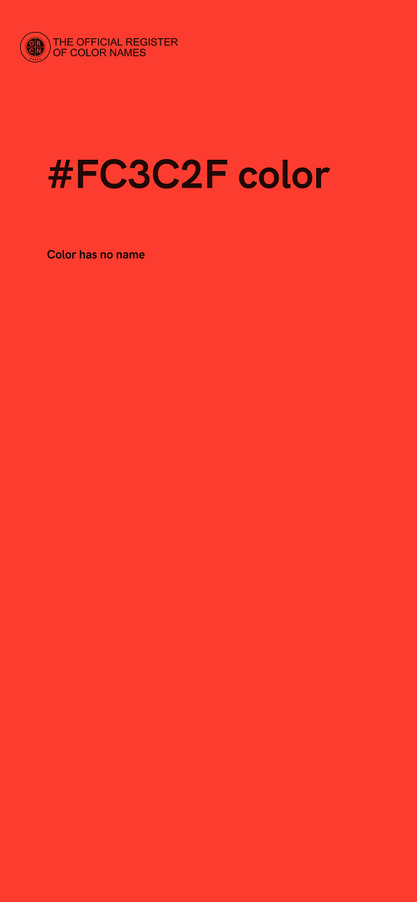 #FC3C2F color image
