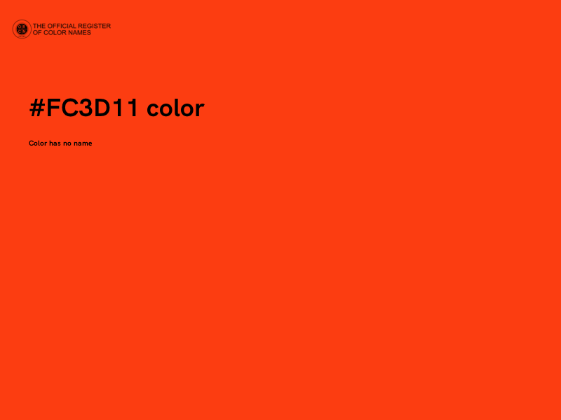 #FC3D11 color image