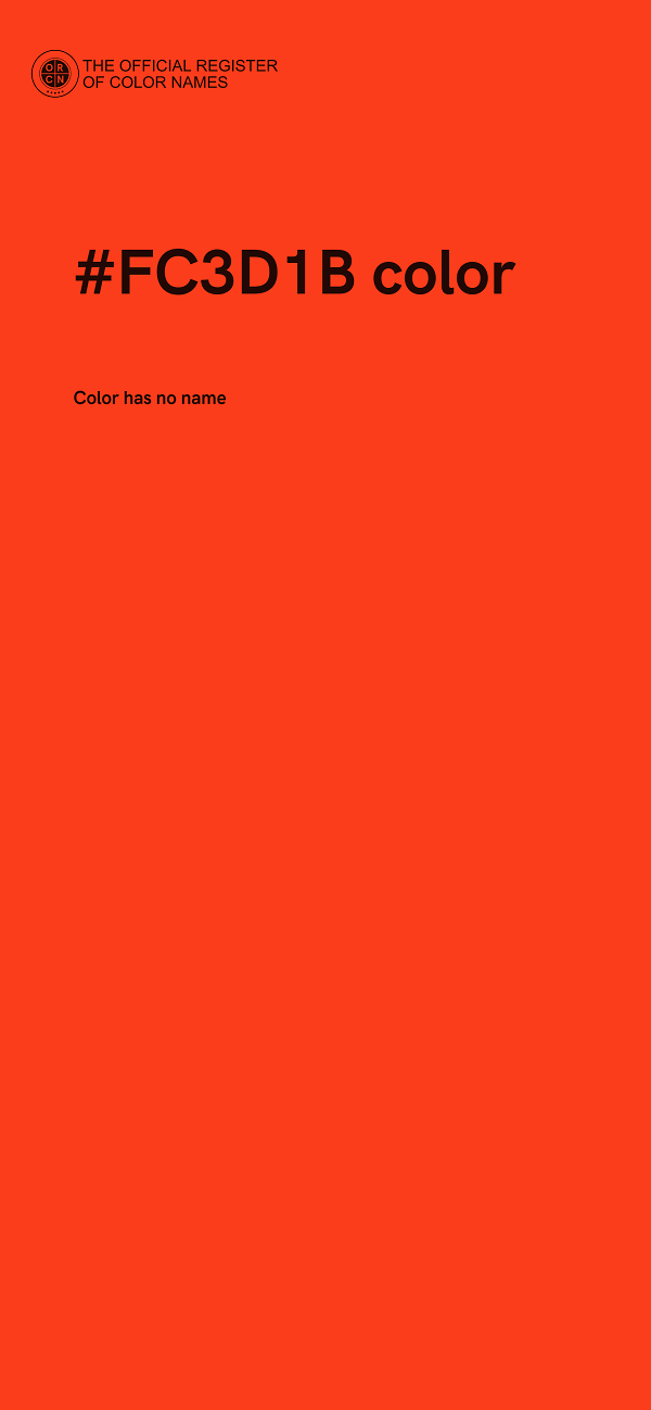 #FC3D1B color image