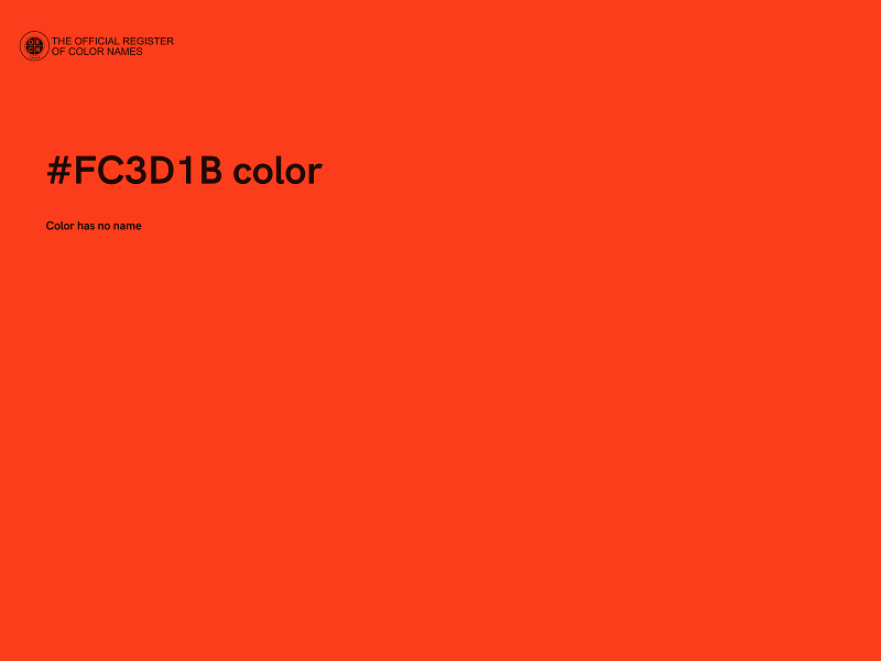 #FC3D1B color image