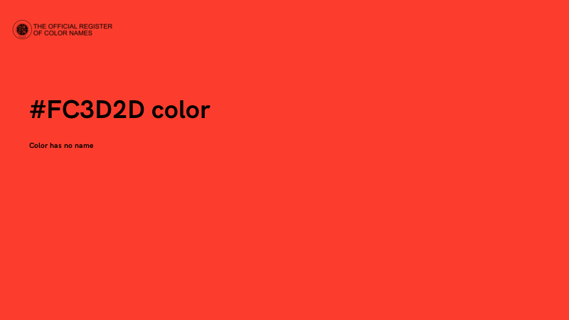 #FC3D2D color image
