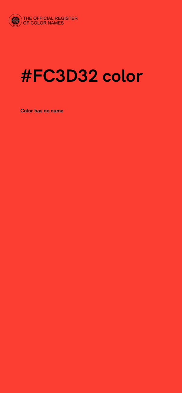 #FC3D32 color image
