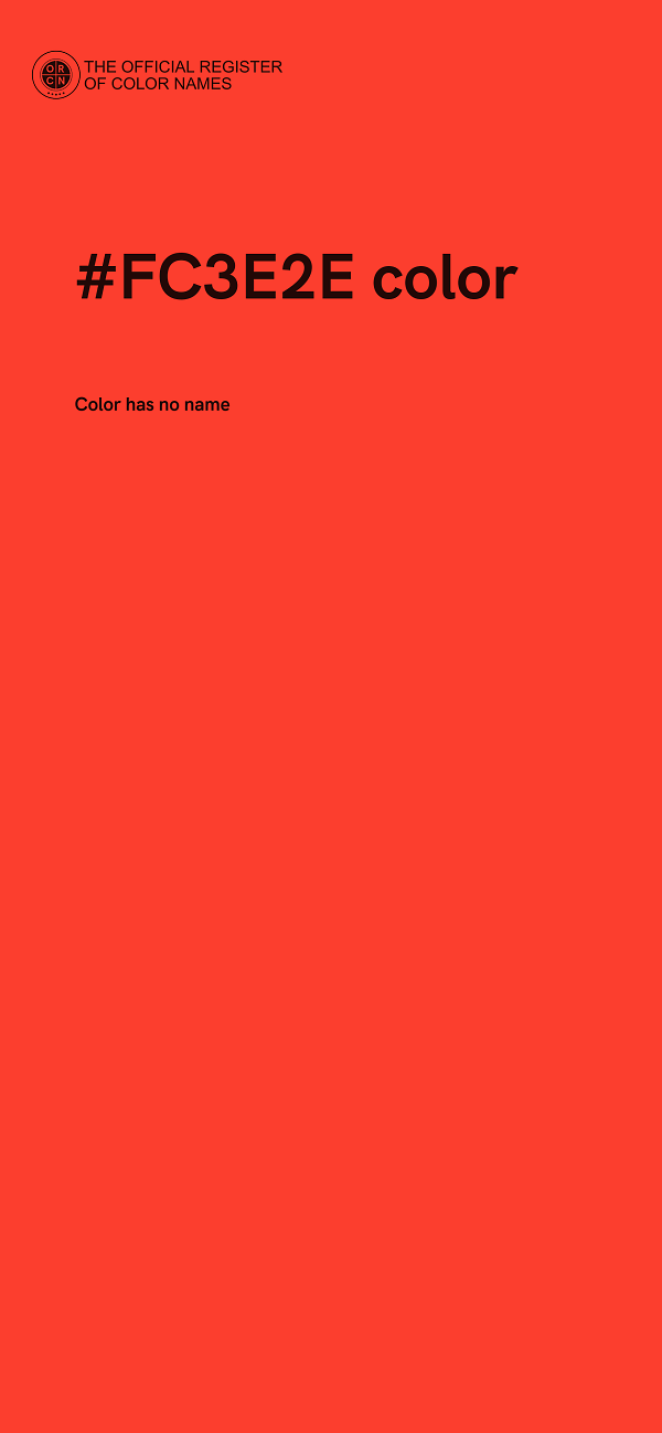 #FC3E2E color image