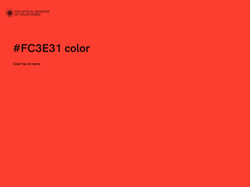 #FC3E31 color image