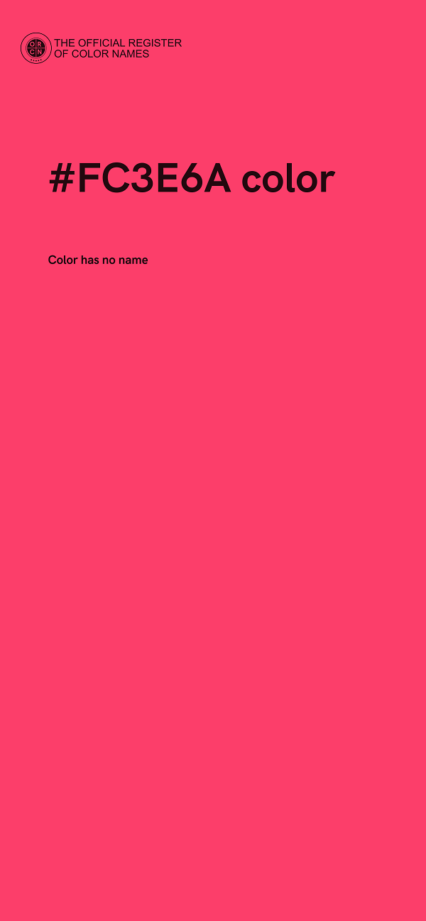 #FC3E6A color image
