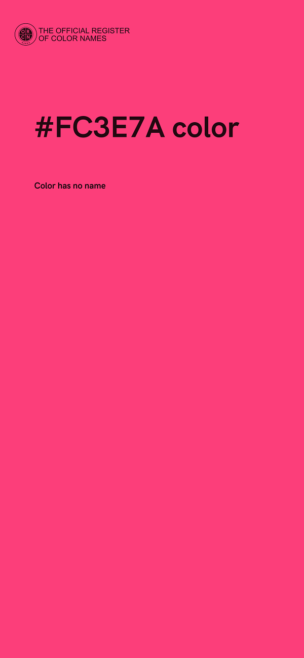 #FC3E7A color image