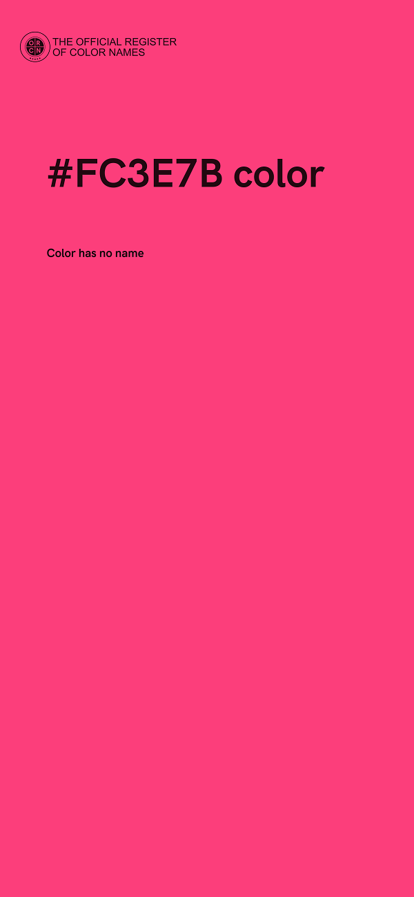 #FC3E7B color image