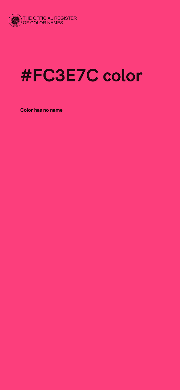 #FC3E7C color image