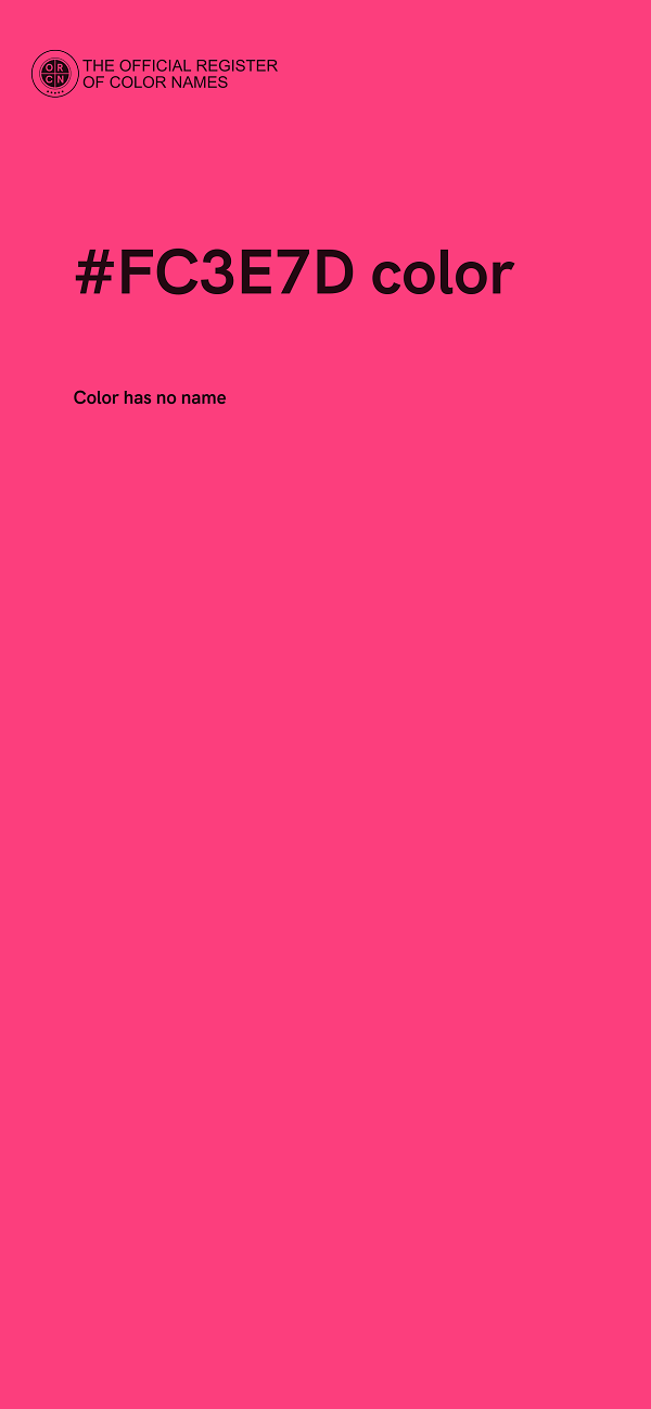 #FC3E7D color image
