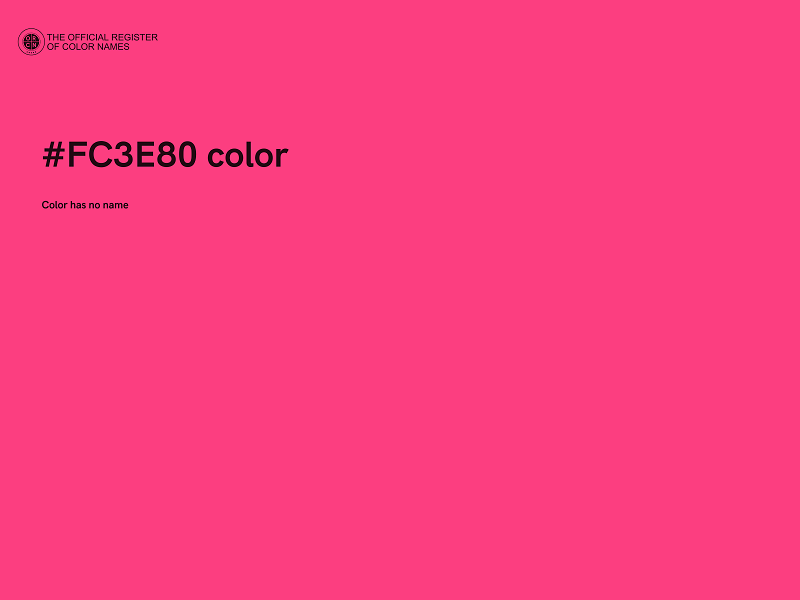 #FC3E80 color image