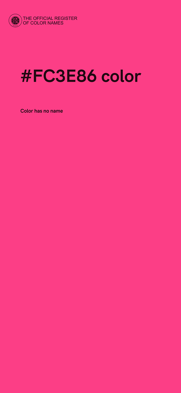 #FC3E86 color image