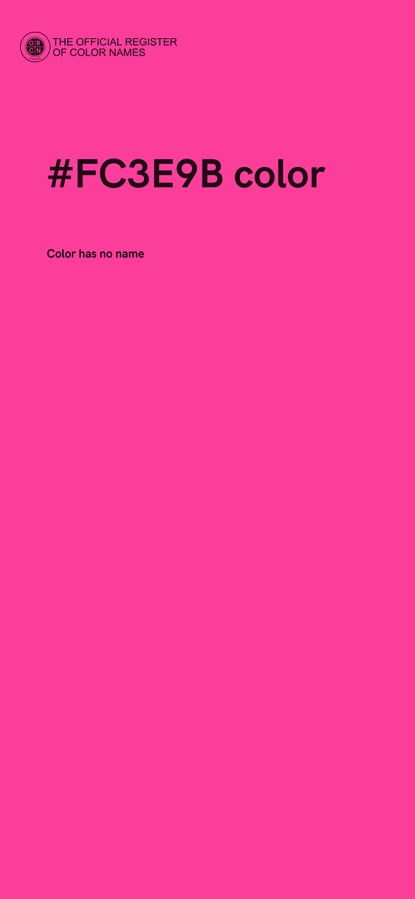 #FC3E9B color image
