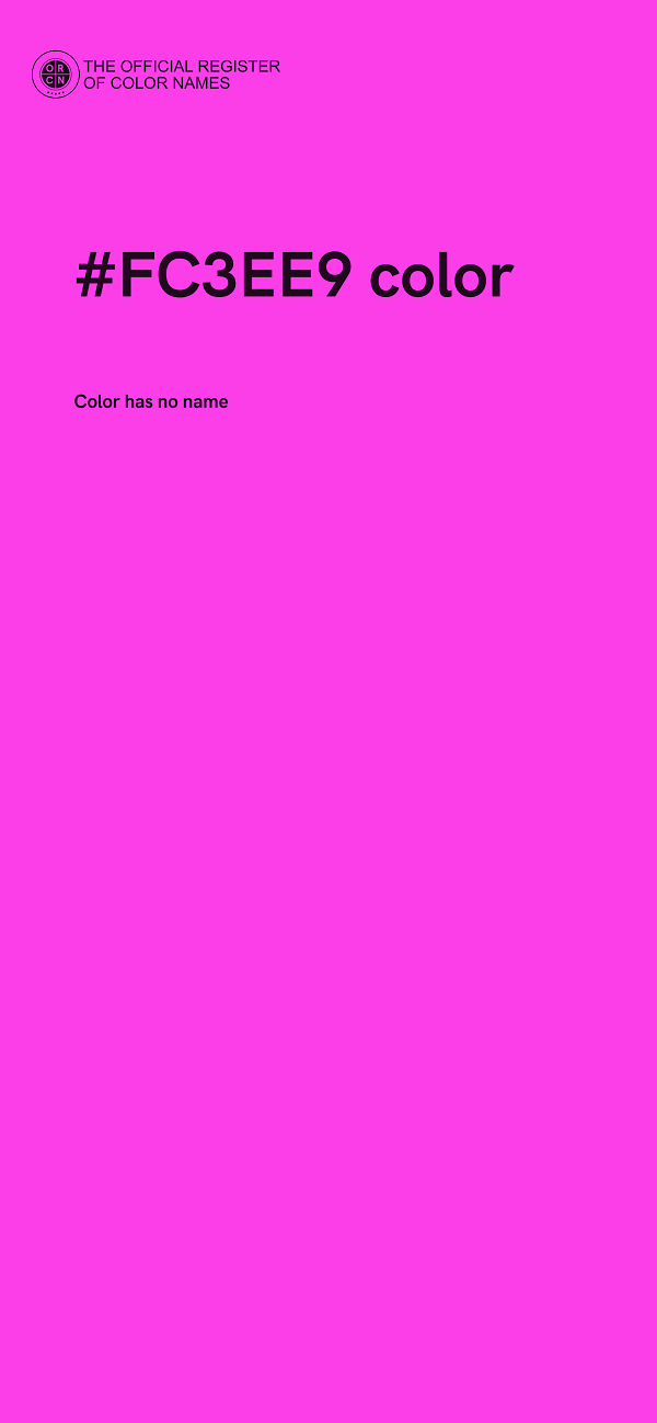 #FC3EE9 color image