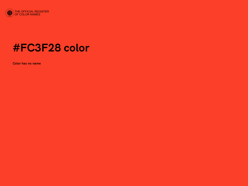 #FC3F28 color image