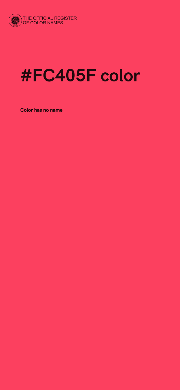 #FC405F color image