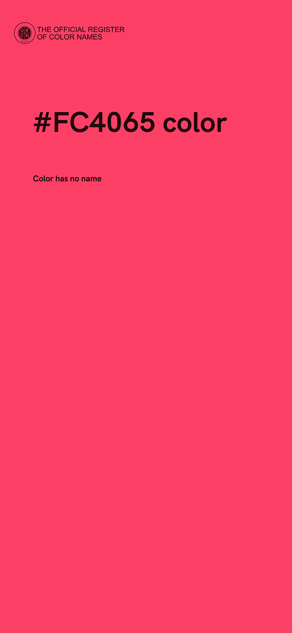 #FC4065 color image