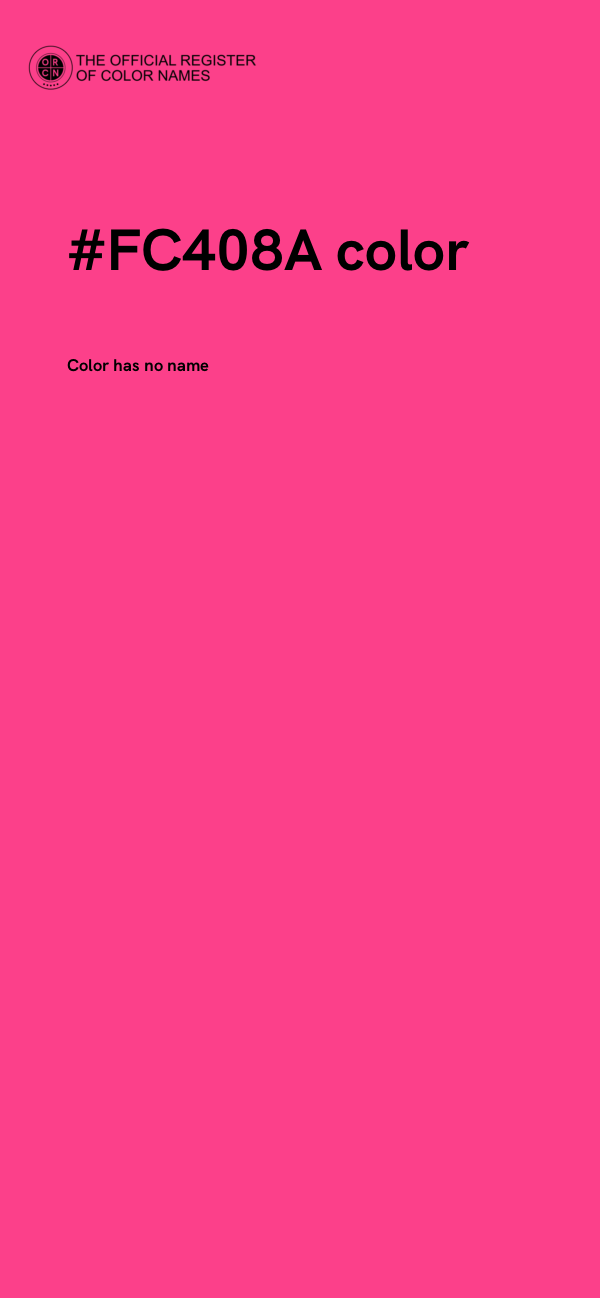 #FC408A color image