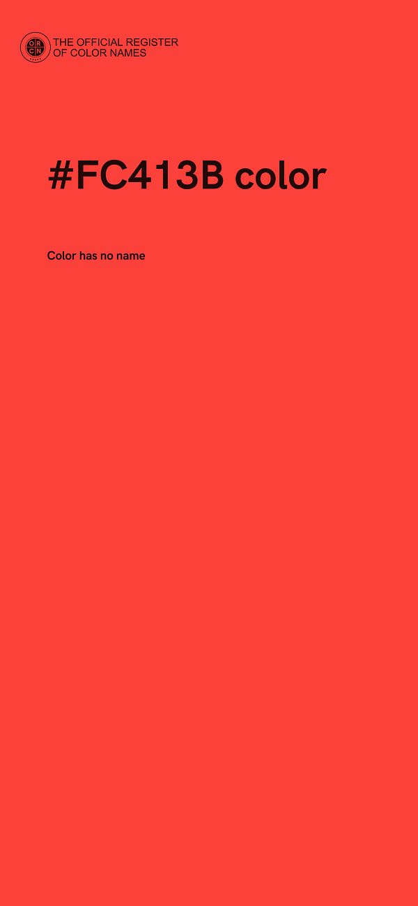 #FC413B color image