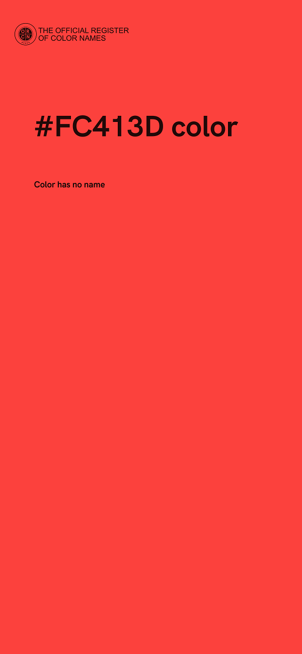 #FC413D color image