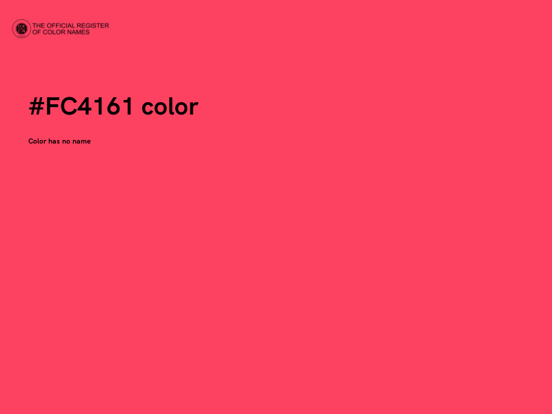 #FC4161 color image