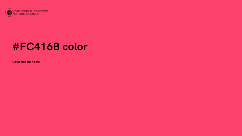 #FC416B color image