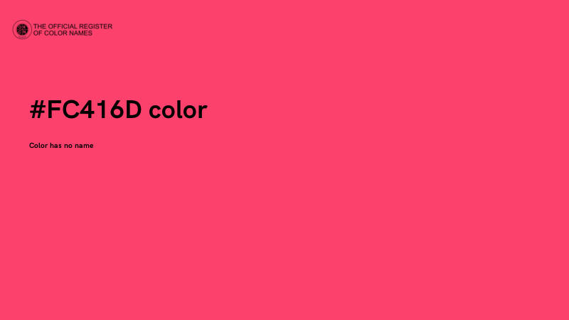 #FC416D color image