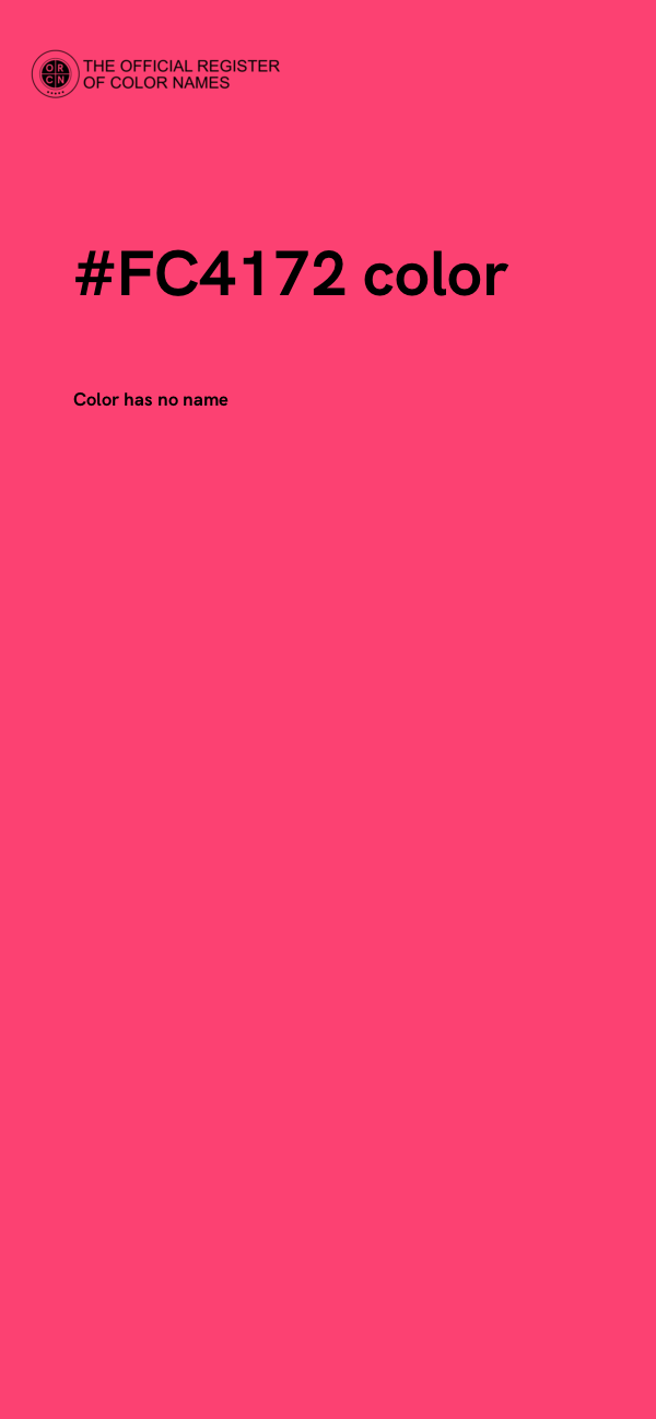 #FC4172 color image
