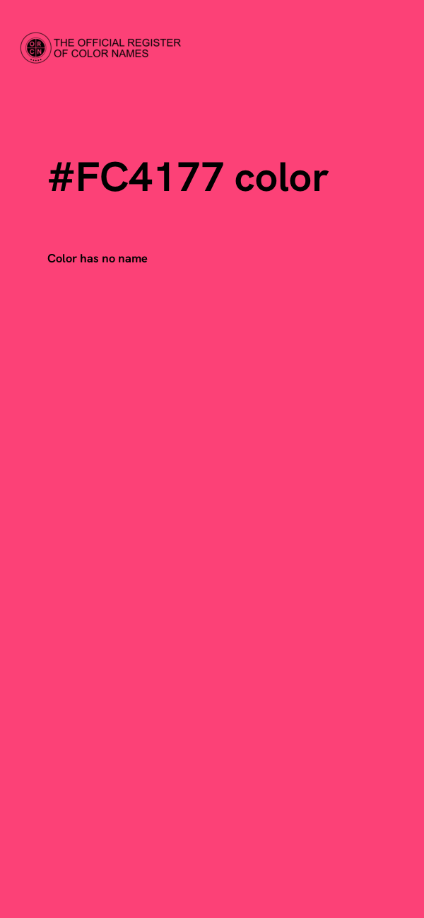#FC4177 color image