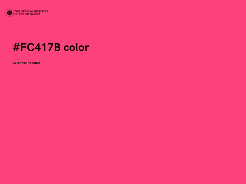 #FC417B color image