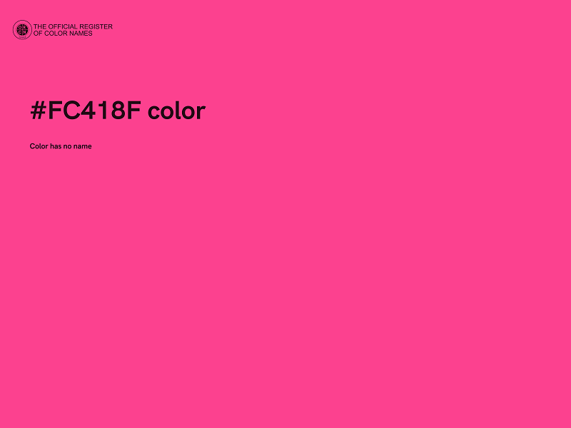 #FC418F color image