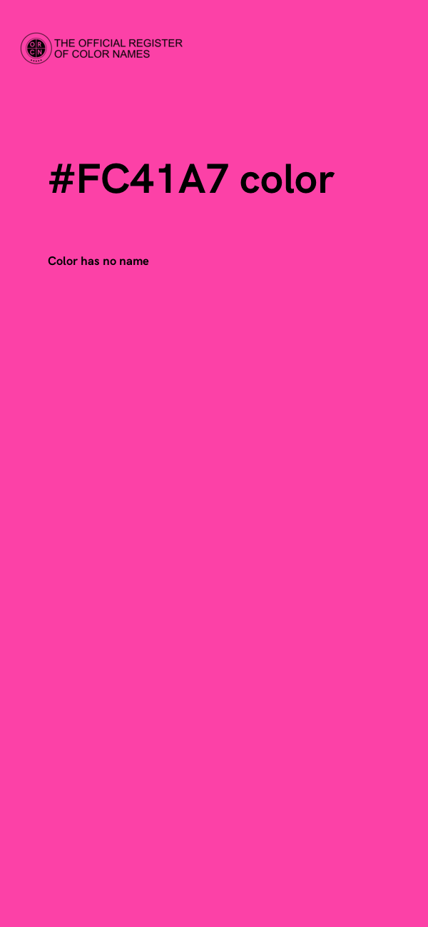 #FC41A7 color image