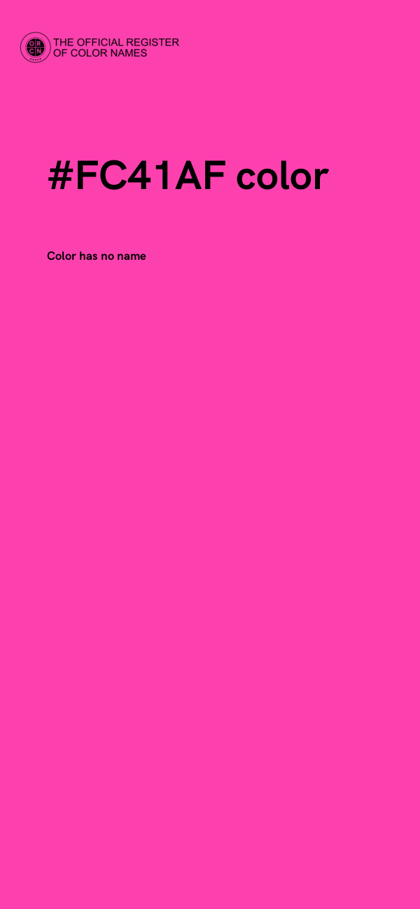 #FC41AF color image